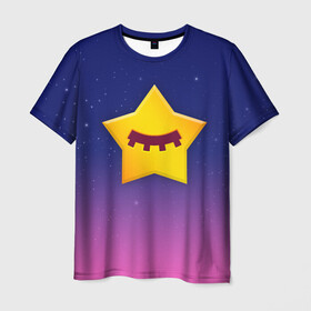 Мужская футболка 3D с принтом SANDY SPACE - BRAWL STARS в Курске, 100% полиэфир | прямой крой, круглый вырез горловины, длина до линии бедер | brawl | bull | colt | crow | game | games | leon | online | penny | poco | sandy | shelly | spike | star | stars | wanted | брав | бравл | браво | звезда | звезды | игра | игры | лого | онлайн | сенди | старс | сэнди