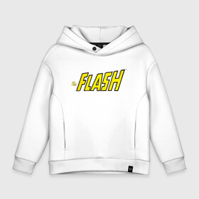 Детское худи Oversize хлопок с принтом The Flash в Курске, френч-терри — 70% хлопок, 30% полиэстер. Мягкий теплый начес внутри —100% хлопок | боковые карманы, эластичные манжеты и нижняя кромка, капюшон на магнитной кнопке | barry allen | dc | dc comics | flash | shtatflash | барри аллен | флеш | флэш