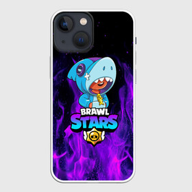 Чехол для iPhone 13 mini с принтом BRAWL STARS LEON SHARK в Курске,  |  | 8 bit | 8 бит | brawl stars | bull | colt | crow | leon | leon shark | shark | stars | акула | берли | ворон | динамайк | кольт | леон | леон акула | нита | спайк | шелли | эль примо