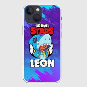 Чехол для iPhone 13 mini с принтом BRAWL STARS LEON SHARK в Курске,  |  | 8 bit | 8 бит | brawl stars | bull | colt | crow | leon | leon shark | shark | stars | акула | берли | ворон | динамайк | кольт | леон | леон акула | нита | спайк | шелли | эль примо