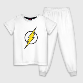 Детская пижама хлопок с принтом Flash в Курске, 100% хлопок |  брюки и футболка прямого кроя, без карманов, на брюках мягкая резинка на поясе и по низу штанин
 | barry allen | dc | dc comics | flash | барри аллен | флеш | флэш