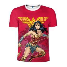 Мужская футболка 3D спортивная с принтом Wonder Woman в Курске, 100% полиэстер с улучшенными характеристиками | приталенный силуэт, круглая горловина, широкие плечи, сужается к линии бедра | dc | dc comics | diana prince | shtatjl | wonder woman | вандер вуман | вондер вуман | диана принс | супер женщина | чудо женщина
