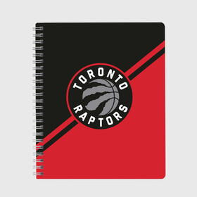Тетрадь с принтом Toronto Raptors BR в Курске, 100% бумага | 48 листов, плотность листов — 60 г/м2, плотность картонной обложки — 250 г/м2. Листы скреплены сбоку удобной пружинной спиралью. Уголки страниц и обложки скругленные. Цвет линий — светло-серый
 | nba | raptors | toronto | toronto raptors | баскетбол | нба | рэпторс | торонто | торонто рэпторс