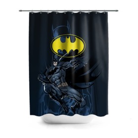 Штора 3D для ванной с принтом Batman в Курске, 100% полиэстер | плотность материала — 100 г/м2. Стандартный размер — 146 см х 180 см. По верхнему краю — пластиковые люверсы для креплений. В комплекте 10 пластиковых колец | bat man | batman | batman comics | caped crusader | comics | dark knight | бетмен | брюс уэйн | бэт мен | бэтмен | тёмный рыцарь