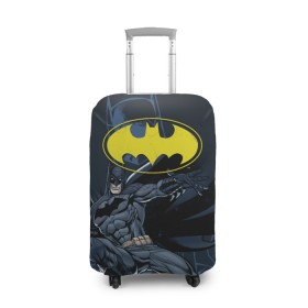 Чехол для чемодана 3D с принтом Batman в Курске, 86% полиэфир, 14% спандекс | двустороннее нанесение принта, прорези для ручек и колес | bat man | batman | batman comics | caped crusader | comics | dark knight | бетмен | брюс уэйн | бэт мен | бэтмен | тёмный рыцарь