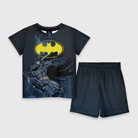 Детский костюм с шортами 3D с принтом Batman в Курске,  |  | bat man | batman | batman comics | caped crusader | comics | dark knight | бетмен | брюс уэйн | бэт мен | бэтмен | тёмный рыцарь