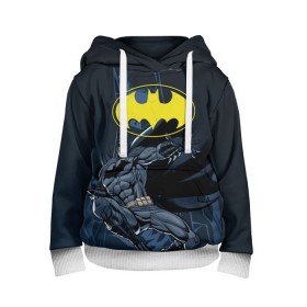 Детская толстовка 3D с принтом Batman в Курске, 100% полиэстер | двухслойный капюшон со шнурком для регулировки, мягкие манжеты на рукавах и по низу толстовки, спереди карман-кенгуру с мягким внутренним слоем | Тематика изображения на принте: bat man | batman | batman comics | caped crusader | comics | dark knight | бетмен | брюс уэйн | бэт мен | бэтмен | тёмный рыцарь