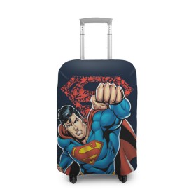 Чехол для чемодана 3D с принтом Superman в Курске, 86% полиэфир, 14% спандекс | двустороннее нанесение принта, прорези для ручек и колес | clark kent | shtatjl | superman | кларк кент | супермен | супермэн