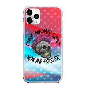 Чехол для iPhone 11 Pro матовый с принтом Punks Means Life Now в Курске, Силикон |  | punk | punks | punks means life | punks not dead | ирокез | металл | металлист | музыкант | нефор | неформал | неформалы | панк | панки | тяжелая музыка