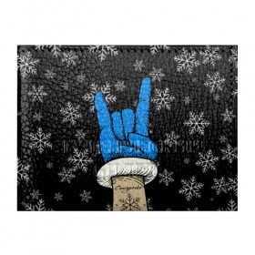 Обложка для студенческого билета с принтом Рок Снегурочка в Курске, натуральная кожа | Размер: 11*8 см; Печать на всей внешней стороне | happy new year | santa | дед мороз | каникулы | мороз | новогодний свитер | новый год | оливье | праздник | рождество | санта клаус | свитер новогодний | снег | снегурочка | снежинки