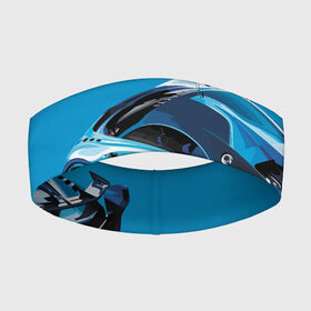Повязка на голову 3D с принтом Bugatti в Курске,  |  | bugatti | car | italy | motorsport | prestige | автомобиль | автоспорт | бугатти | италия | престиж