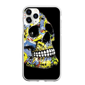 Чехол для iPhone 11 Pro Max матовый с принтом Graffiti в Курске, Силикон |  | color | fashion | graffiti | grin | jaw | orbits | skull | teeth | глазницы | граффити | зубы | мода | оскал | цвет | череп