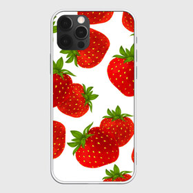 Чехол для iPhone 12 Pro Max с принтом Клубника в Курске, Силикон |  | белый | варение | весна | витамин | жара | клубника | клубничка | коктель | красная | лето | микс | польза | помидор | сок | фон | фрукты | ягоды