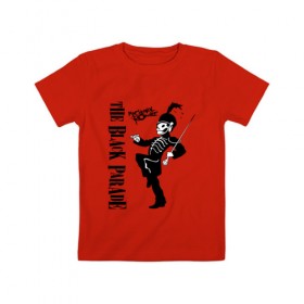 Детская футболка хлопок с принтом The Black Parade в Курске, 100% хлопок | круглый вырез горловины, полуприлегающий силуэт, длина до линии бедер | black parade | killjoy | mcr | my chemical romance | килджой