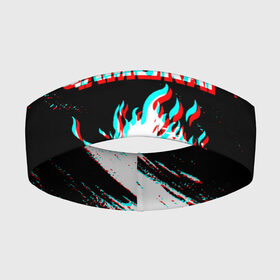Повязка на голову 3D с принтом Samurai | Glitch. в Курске,  |  | Тематика изображения на принте: cbp | cyberpunk 2077 | glitch | samurai | глитч | игра | киберпанк 2077 | самурай