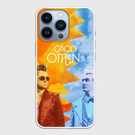 Чехол для iPhone 13 Pro с принтом Good Omens в Курске,  |  | aziraphale | crowley | david | demon | good | omens | pratchett | tennant | terry | азирафаэль | ангел | благие | демон | дэвид | знамения | кроули | майкл шин | пратчетт | теннант | терри