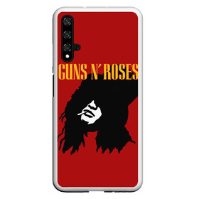 Чехол для Honor 20 с принтом Guns n roses в Курске, Силикон | Область печати: задняя сторона чехла, без боковых панелей | axl rose | geffen records | gnr | guns | rock | roses | slash | гансы | пистолеты | розы | рок | слеш | эксл роуз