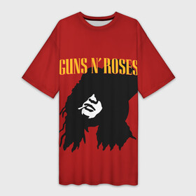 Платье-футболка 3D с принтом Guns n roses в Курске,  |  | axl rose | geffen records | gnr | guns | rock | roses | slash | гансы | пистолеты | розы | рок | слеш | эксл роуз