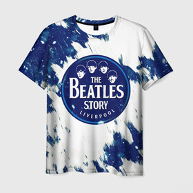 Мужская футболка 3D с принтом The Beatles  в Курске, 100% полиэфир | прямой крой, круглый вырез горловины, длина до линии бедер | beatles | the beatles | битлз | битлс | музыка