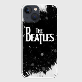 Чехол для iPhone 13 mini с принтом The Beatles BW в Курске,  |  | beatles | rock | the beatles | битлз | битлс | музыка | рок