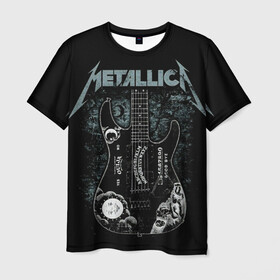 Мужская футболка 3D с принтом Metallica в Курске, 100% полиэфир | прямой крой, круглый вырез горловины, длина до линии бедер | heavy metal | metal | metallica | гитара | группы | метал | металлика | музыка | рок | трэш метал | хєви метал