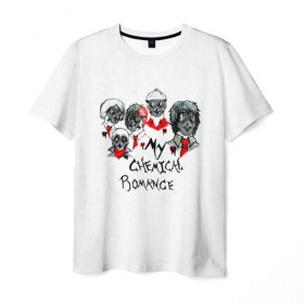 Мужская футболка 3D с принтом My Chemical Romance в Курске, 100% полиэфир | прямой крой, круглый вырез горловины, длина до линии бедер | 