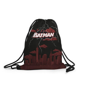 Рюкзак-мешок 3D с принтом Batman в Курске, 100% полиэстер | плотность ткани — 200 г/м2, размер — 35 х 45 см; лямки — толстые шнурки, застежка на шнуровке, без карманов и подкладки | batman | batman vs superman | bruce wayne | gotham | justice league | shtatbat | бэтмен | бэтмэн | супермен | супс