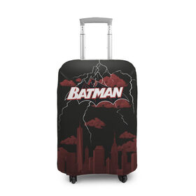Чехол для чемодана 3D с принтом Batman в Курске, 86% полиэфир, 14% спандекс | двустороннее нанесение принта, прорези для ручек и колес | batman | batman vs superman | bruce wayne | gotham | justice league | shtatbat | бэтмен | бэтмэн | супермен | супс
