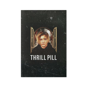 Обложка для паспорта матовая кожа с принтом THRILL PILL - Грустная Песня в Курске, натуральная матовая кожа | размер 19,3 х 13,7 см; прозрачные пластиковые крепления | fuelle | logo | music | noir | pil | pill | rap | raper | symbol | thril | thrill | tril | trill | дамб | лого | музыка | пил | пилл | рэп | рэппер | сам | символ | трил | трилл | тхрил | тхрилл | фотографии | щит