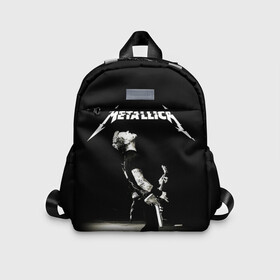 Детский рюкзак 3D с принтом Metallica в Курске, 100% полиэстер | лямки с регулируемой длиной, сверху петелька, чтобы рюкзак можно было повесить на вешалку. Основное отделение закрывается на молнию, как и внешний карман. Внутри дополнительный карман. По бокам два дополнительных кармашка | Тематика изображения на принте: heavy metal | metal | metallica | гитара | группы | метал | металлика | музыка | рок | трэш метал | хєви метал
