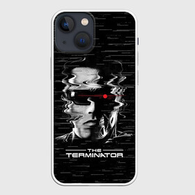 Чехол для iPhone 13 mini с принтом The Terminator в Курске,  |  | arnold | connor | john | robot | schwarzenegger | skynet | t 800 | terminator | арнольд | джон | коннор | ликвидатор | небесная | робот | сеть | скайнет | терминатор | шварценеггер