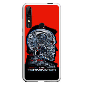 Чехол для Honor P Smart Z с принтом The Terminator в Курске, Силикон | Область печати: задняя сторона чехла, без боковых панелей | arnold | connor | john | robot | schwarzenegger | skynet | t 800 | terminator | арнольд | джон | коннор | ликвидатор | небесная | робот | сеть | скайнет | терминатор | шварценеггер