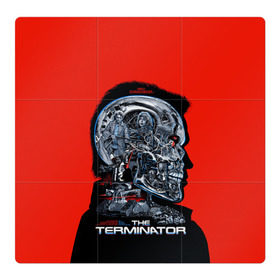Магнитный плакат 3Х3 с принтом The Terminator в Курске, Полимерный материал с магнитным слоем | 9 деталей размером 9*9 см | arnold | connor | john | robot | schwarzenegger | skynet | t 800 | terminator | арнольд | джон | коннор | ликвидатор | небесная | робот | сеть | скайнет | терминатор | шварценеггер