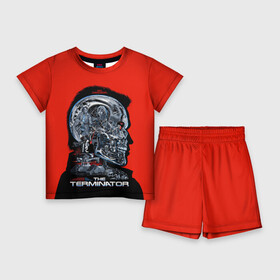 Детский костюм с шортами 3D с принтом The Terminator в Курске,  |  | arnold | connor | john | robot | schwarzenegger | skynet | t 800 | terminator | арнольд | джон | коннор | ликвидатор | небесная | робот | сеть | скайнет | терминатор | шварценеггер