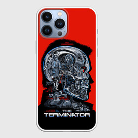 Чехол для iPhone 13 Pro Max с принтом The Terminator в Курске,  |  | Тематика изображения на принте: arnold | connor | john | robot | schwarzenegger | skynet | t 800 | terminator | арнольд | джон | коннор | ликвидатор | небесная | робот | сеть | скайнет | терминатор | шварценеггер