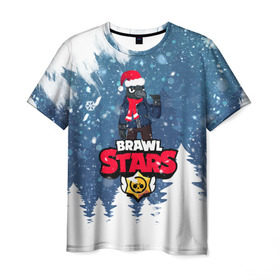 Мужская футболка 3D с принтом Новогодний Brawl Stars Crow в Курске, 100% полиэфир | прямой крой, круглый вырез горловины, длина до линии бедер | 2020 | brawl | brawl stars | christmas | crow | new year | stars | бравл старс | брол старс | ворон | кроу | новогодний | новый год | рождество
