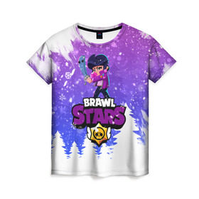Женская футболка 3D с принтом Новогодний Brawl Stars Bibi #3 в Курске, 100% полиэфир ( синтетическое хлопкоподобное полотно) | прямой крой, круглый вырез горловины, длина до линии бедер | 2020 | bibi | brawl | brawl stars | christmas | new year | stars | биби | бравл старс | брол старс | новогодний | новый год | рождество