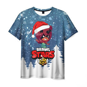 Мужская футболка 3D с принтом Новогодний Brawl Stars Nita #3 в Курске, 100% полиэфир | прямой крой, круглый вырез горловины, длина до линии бедер | 2020 | brawl | brawl stars | christmas | new year | nita | stars | бравл старс | брол старс | нита | новогодний | новый год | рождество