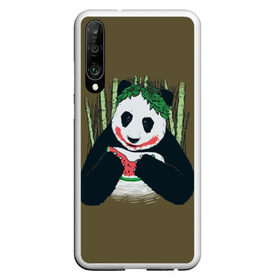 Чехол для Honor P30 с принтом Panda в Курске, Силикон | Область печати: задняя сторона чехла, без боковых панелей | animal | арбуз | бамбук | животное | панда