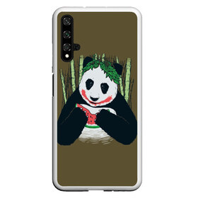 Чехол для Honor 20 с принтом Panda в Курске, Силикон | Область печати: задняя сторона чехла, без боковых панелей | animal | арбуз | бамбук | животное | панда