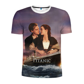 Мужская футболка 3D спортивная с принтом Titanic в Курске, 100% полиэстер с улучшенными характеристиками | приталенный силуэт, круглая горловина, широкие плечи, сужается к линии бедра | cameron | dawson | dicaprio | jack | james | kate | leonardo | liner | ocean | rose | titanic | джеймс | джек | дикаприо | доусон | кейт | кэмерон | лайнер | леонардо | океан | роза | титаник | уинслет