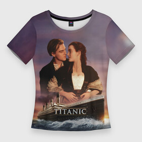 Женская футболка 3D Slim с принтом Titanic в Курске,  |  | cameron | dawson | dicaprio | jack | james | kate | leonardo | liner | ocean | rose | titanic | джеймс | джек | дикаприо | доусон | кейт | кэмерон | лайнер | леонардо | океан | роза | титаник | уинслет