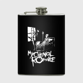 Фляга с принтом My Chemical Romance в Курске, металлический корпус | емкость 0,22 л, размер 125 х 94 мм. Виниловая наклейка запечатывается полностью | Тематика изображения на принте: gerard way | mcr | my chemical romance | альтернативный | группа | джерард уэй | май кемикал романс | мкр | мой химический роман | мхр | мцр | панк | поп | поппанк | рок | рэй торо