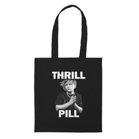 Шоппер 3D с принтом Thrill pill в Курске, 100% полиэстер | Плотность: 200 г/м2; Размер: 34×35 см; Высота лямок: 30 см | pill | thrill | thrill pill | пилл | тимур самедов | трилл | трилл пилл