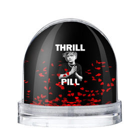 Снежный шар с принтом Thrill pill в Курске, Пластик | Изображение внутри шара печатается на глянцевой фотобумаге с двух сторон | pill | thrill | thrill pill | пилл | тимур самедов | трилл | трилл пилл