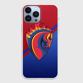 Чехол для iPhone 13 Pro Max с принтом Конь в Курске,  |  | cska | fc cska | pfc cska | конь | красно синие | пфк цска | россия | рпл | рфпл | рфс | фк цска | футбол | цска