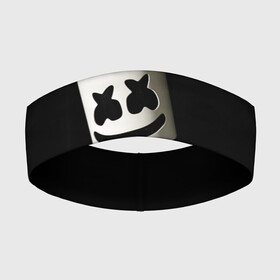 Повязка на голову 3D с принтом Marshmello в Курске,  |  | christopher | comstock | dj | dotcom | friends | marshmallow | marshmello | usa | диджей | друзья | комсток | крис | маршмэллоу | продюсер | сша