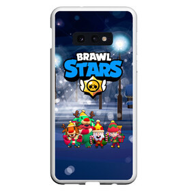 Чехол для Samsung S10E с принтом Новогодний Brawl Stars в Курске, Силикон | Область печати: задняя сторона чехла, без боковых панелей | brawl stars | brawl stars 8 bit | brawl stars crow | brawl stars crow phoenix | brawl stars l | brawl stars leon | brawl stars leon shark | brawl stars nita | brawl stars robot spike | brawl stars spike | бравл старс | бравла старс | браво с