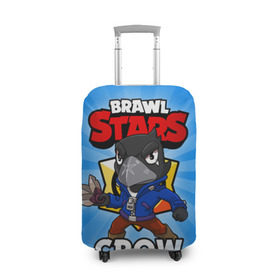Чехол для чемодана 3D с принтом BRAWL STARS CROW в Курске, 86% полиэфир, 14% спандекс | двустороннее нанесение принта, прорези для ручек и колес | brawl stars | brawl stars crow | brawler | crow | бравл старз | бравлер | ворон