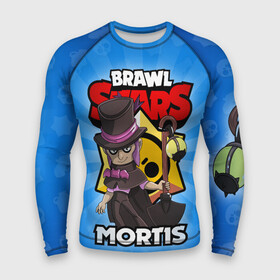 Мужской рашгард 3D с принтом BRAWL STARS MORTIS в Курске,  |  | brawl stars | brawl stars mortis | brawler | mortis | бравл старз | бравлер | мортис